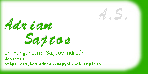 adrian sajtos business card