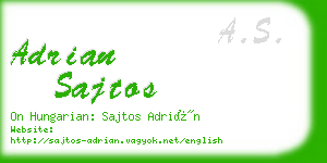 adrian sajtos business card